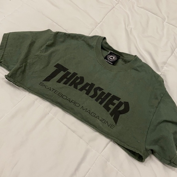 Thrasher Tops - Thrasher Super Cropped Tee